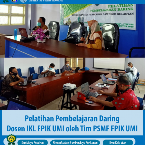 Pelatihan Pembelajaran Daring Dosen Prodi IKL FPIK UMI oleh TIM PSMF FPIK UMI