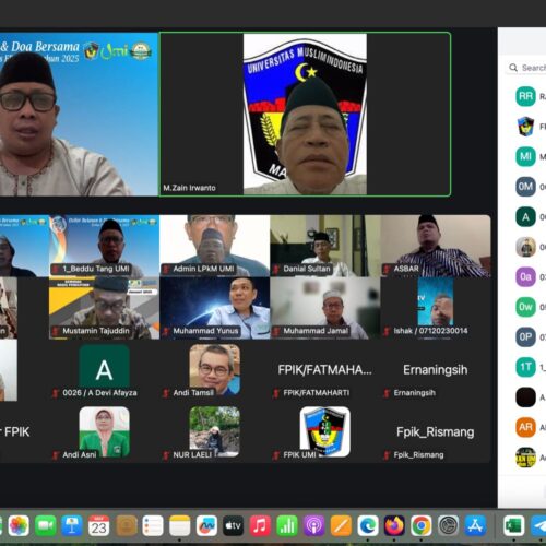 Dzikir Bulanan sivitas Fakultas Perikanan dan Ilmu Kelautan Universitas Muslim Indonesia (FPIK-UMI) Dipandu Langsung oleh Syekh Dr. K. H. Zain Irwanto (Jum’at, 23/05/2025)